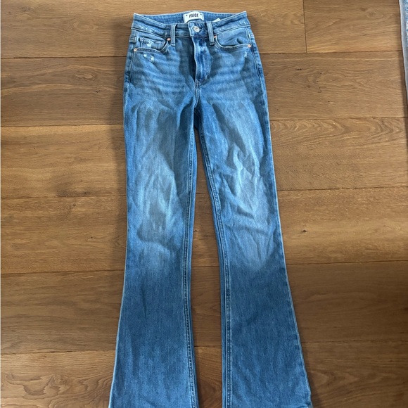 PAIGE Light Blue Flare Women's Jeans - Picture 1 of 4
